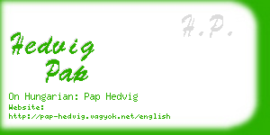 hedvig pap business card